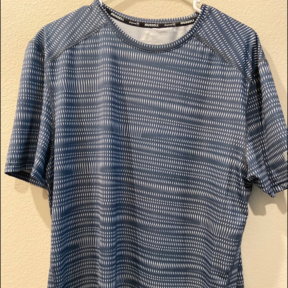 Blue workout Tee